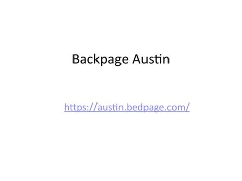 bedpage austin